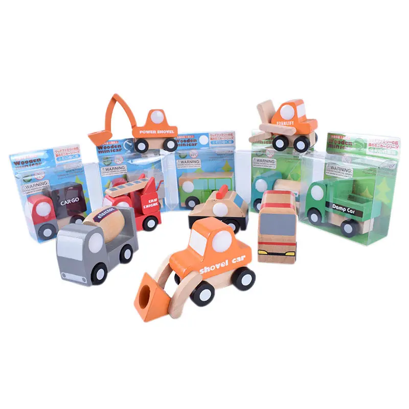 Mini avião de carro de madeira, kit com 12 peças de brinquedo estilo simples de decoração, cor, avião de carro de madeira, brinquedo educativo para crianças