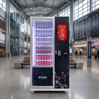 Distributeur automatique de boissons personnalisé avec écran tactile de 18,5 pouces et étagères réglables sur 6 niveaux pour boissons énergisantes