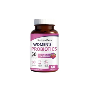 קפסולות פרוביוטיקה לנשים עם חמוציות, 60 כמוסות בבקבוק, ייצוא חוצה גבולות, זמינות בייצור OEM - Product Image 1