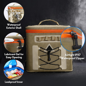 ผลิตและขายส่งกระเป๋าเก็บ<span class=keywords><strong>ค</strong></span>วามเย็นแบบลอยน้ำ ทนทาน ขนาด 8-12 กระป๋อง สำหรับใส่อาหารกลางวัน เหมาะสำหรับการตั้งแคมป์และเดินป่า - Product Image 4