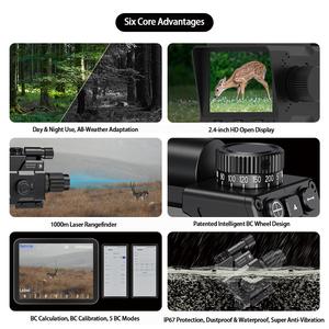 Visor Nocturno Discovery Optics DND350BC: Interruptor <span class=keywords><strong>de</strong></span> un Toque para Modos <span class=keywords><strong>de</strong></span> Medición <span class=keywords><strong>de</strong></span> Distancia, Zoom y Visión Nocturna - Product Image 5