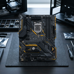เมนบอร์ด AsusTUF-Z370-PLUS GAMING สำหรับโอเวอร์คล็อก ชิปเซ็ต Intel Z370 ซ็อกเก็ต LGA 1151 รองรับ DDR4 รูปแบบ ATX พอร์ต SATA คู่ เมนบอร์ดขนาดใหญ่รุ่นใหม่ - Product Image 2