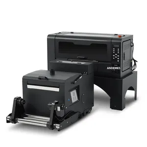Impressora A2 17 polegadas DTF direta para filme vem com duas cabeças XP600 42 cm máquina de transferência de camisetas