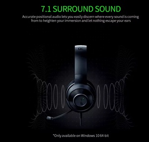 Original Kraken V3X Ultralight Gaming Headset 7,1 Surround Sound Flexible Cardioide Micrófono Auriculares para Deportes Viajes AAC - Product Image 4