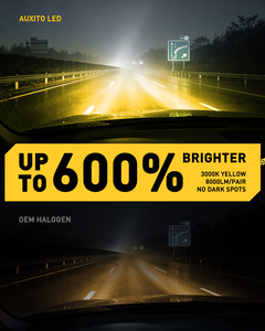 Bombillas LED para Faros Antiniebla AUXITO 5201/5202, Amarillas 3000K, 5201 PS19W PS24W, Súper Brillantes, Plug and Play - Product Image 4