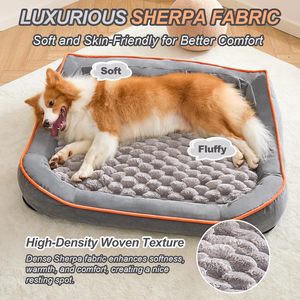 سرير حيوانات أليفة قابل للغسل مقاوم للماء مخصص ، سرير إسفنجي ميموري ، سرير كلب فائق النعومة ، سرير كلب قابل للغسل - Product Image 5