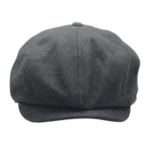 Custom Autumn Winter Classic Solid <strong>Flat</strong> Peaked Newsboy Wool <strong>Cap</strong> Men <strong>Women</strong> Painter Octagonal Beret <strong>Cap</strong> - Product Image 1