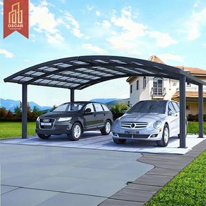 Abri de voiture de haute qualité en aluminium de type L avec polycarbonate et structure en <span class=keywords><strong>bois</strong></span>, installation facile, personnalisable, pour allée de stationnement, cour, <span class=keywords><strong>carport</strong></span> - Product Image 1