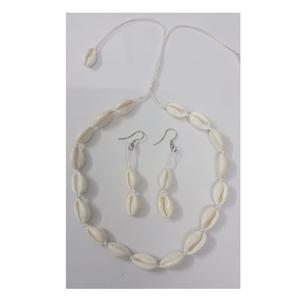 Conjunto de joyería nupcial más vendida para mujer collar de perlas y conchas pendientes conjunto de fiesta de boda para venta de exportación - Product Image 1