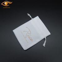 Sacs cadeaux en velours blanc personnalisés pour bijoux et produits numériques Mini emballage en velours pour touche de luxe