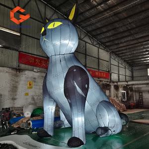 <span class=keywords><strong>Grand</strong></span> dessin animé animal gonflable annonçant le modèle gonflable de dessin animé de chat pour l'affichage extérieur - Product Image 6