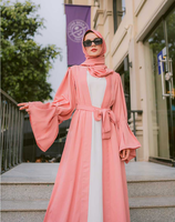 Aschulman personnalisé 2023 manches bouffantes perlées vêtements islamiques Abaya Arabie Saoudite pour les femmes Turkis