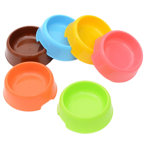 Mangkuk Anjing Perjalanan Warna-warni Kecil Murah Plastik Ramah Lingkungan Mangkuk Makanan Anjing Gaya Modern - Product Image 1
