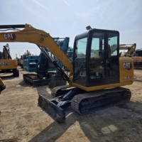 Mini-excavatrice hydraulique d'occasion CAT 305.5E2 modèle 305.5 de 5,5 tonnes pour travaux de jardinage et de construction agricole