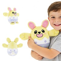 OEM/ODM disponible, jouet en peluche personnalisé Lapin de Pâques magnétique, adorable lapin en peluche avec visage amovible pour enfants