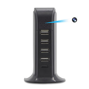 Mini Cámara Inalámbrica HD 1080P con Cargador USB, Detección de Movimiento y Diseño de 5 Puertos - Product Image 1