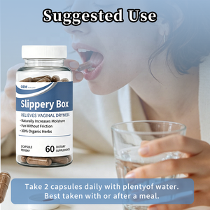 OEM Private Label Slippery <b>Box</b> Fast-Acting Slippery Elm Capsules for Feminine <b>Wellness</b> & Intimate Moisture Support - Product Image 5