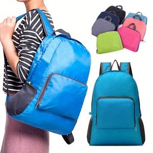 Mochila de Viaje Plegable de Nailon Impermeable para Adultos, Niños y Estudiantes, con Logotipo Personalizado, para Escalada y Deportes al Aire Libre - Product Image 4