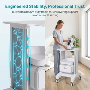 Carrito de Belleza de Metal y Plástico de Alta Estabilidad para Salón Profesional, Mantenimiento y Almacenamiento de Equipos - Product Image 2