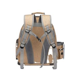 Mochila transportadora de mascotas de fabricación directa de fábrica BSCI, mochila duradera para perros y gatos, mochila de diseño de lujo para perros. - Product Image 5