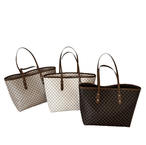 Bolso de Mano de Lujo con Estampado de Marca de Moda para Mujer, Bolso de Hombro de PU, Bolso Tote de Gran Capacidad para Mujer, Venta al por Mayor - Product Image 1