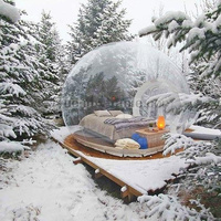 Maison à bulles gonflable transparente en PVC, tente à bulles gonflable avec tunnel pour fête, événement, mariage, exposition