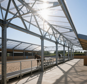 Atelier en acier robuste personnalisable pour ferme avicole poulailler pour chevaux/bétail avec fonctions de coupe par soudage par pliage - Product Image 3