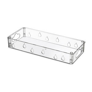 Organisateur de cuisine, boîte de rangement pour réfrigérateur en PET pour les boissons, les canettes, les bouteilles, bacs de rangement empilables pour réfrigérateur avec poignée - Product Image 4
