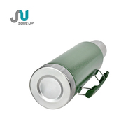 Bouteille isotherme à double paroi en acier inoxydable 1,2 L 1,6 L avec bec verseur, couvercle à paille et poignée pour Yerba Maté et activités de plein air