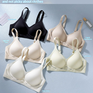 Sutiã Sem Costura Plus Size Sem Fio para Mulheres, Sutiãs com Almofada Push Up, Bralettes com Cobertura Total - Product Image 3