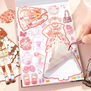 Livre d'autocollants pour filles, 18 feuilles par paquet, livre d'autocollants pour enfants, jouet pour petites filles - Product Image 3