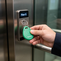 Porte-clés intelligent NFC programmable 13,56 MHz pour système d'entrée sécurisée