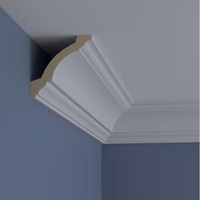 Moulures décoratives intérieures pour appartements, corniches pré-encollées à joint en doigt, moulures de finition, panneaux de plafond en bois pour hôtels