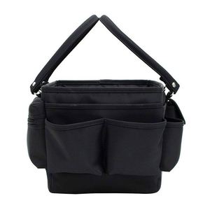 Sac de rangement et de transport en papier kraft noir de luxe BSCI pour artistes, organisateur pour l'artisanat, la couture, l'art papier et le bureau - Product Image 6