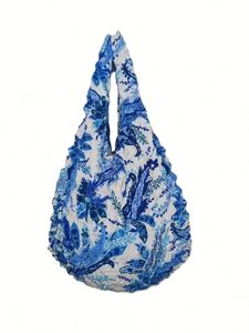 กระเป๋าแฟชั่นแบบยืดได้ กระเป๋าบับเบิ้ลกันรอยยับอเนกประสงค์ ความจุขนาดใหญ่ กระเป๋าช้อปปิ้งแบบยืดหยุ่น - Product Image 5