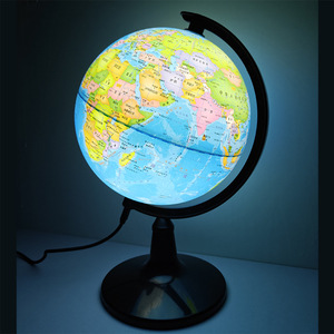 Globo Geografico Illuminato - Diametro 18cm/20cm per Studio dei Bambini e Decorazione Domestica - Product Image 2