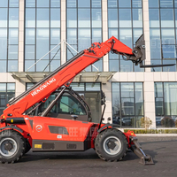 Camion télescopique diesel CE avec flèche de levage de 10 m, capacité de charge de 5 tonnes, chariot élévateur télescopique 4x4, grue télescopique