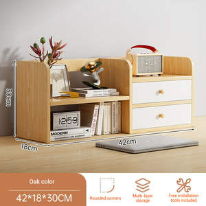 Modern Simple Corner Desktop Shelf Space-Saving Artificial Board Durable Portable <b>Storage</b> Rack for <b>Books</b> Cosmetics Display - Product Image 6