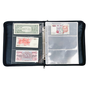 Paquete de 30 Fundas para Colección de Monedas con 180 Bolsillos y 11 Agujeros, Recambios de Álbum para Monedas de Papel de Doble Cara con 3 Bolsillos para Coleccionistas - Product Image 6