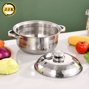 JINQILIN moda paslanmaz çelik gıda güvenliği TENCERE SETİ pişirme çorba süt sıcak tencere tencere tencere güveç - Product Image 5