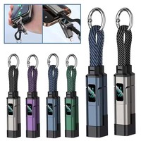 Nouveau câble de charge porte-clés court avec affichage LED 65W USB Type-C vers Type-C 8 broches 4-en-1 pour téléphone portable