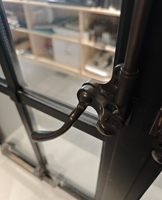 Ventanas Francesas de Aleación de Aluminio Estilo Europeo, Pantallas Plegables Semicirculares Vintage, Ventanas y Puertas Abatibles para Villas y Hoteles
