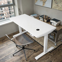 Pied de table de bureau réglable en hauteur, ergonomique, électrique, motorisé, intelligent, en métal, à double moteur, pour ordinateur portable