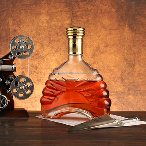 Cina 750 ml bottiglia di vetro whisky bottiglie di vetro 700ml vino vodka whisky liquore bottiglia di vetro 750 ml con tappo in sughero - Product Image 6