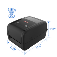 Imprimante thermique USB pour reçus de papier, avec port USB, 112mm, noir et blanc, 203 mm/s, vente en gros, prix d'usine