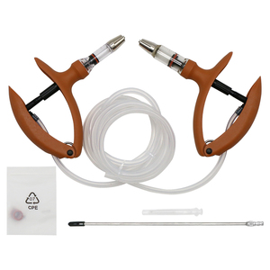 पशु चिकित्सा स्वचालित निरंतर कैथीटर नारंगी सिरिंज 2 मिली 5 एमएल पोल्ट्री टीका गन खुराक समायोजन पुनः प्रयोज्य सिरिंज - Product Image 1