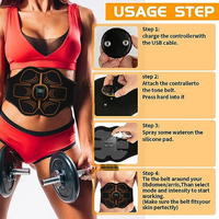 Nouvelle ceinture de massage intelligente portable pour entraînement à domicile, équipement d'exercice abdominal pour hommes et femmes