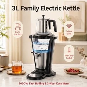 <span class=keywords><strong>Bollitore</strong></span> <span class=keywords><strong>Elettrico</strong></span> in Vetro Borosilicato SCHOTT DURAN Tedesco a Doppio Strato <span class=keywords><strong>con</strong></span> <span class=keywords><strong>Infusore</strong></span>, Teiera Elettrica, Samovar - Product Image 3