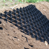 Système de renforcement du sol en géocell HDPE résistant aux UV pour la construction routière - Géocell perforé texturé haute résistance pour le maintien du sol, durée de vie supérieure à 5 ans