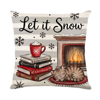Housse de coussin carrée personnalisée avec motif cloche de Noël pour hôtel et usage domestique